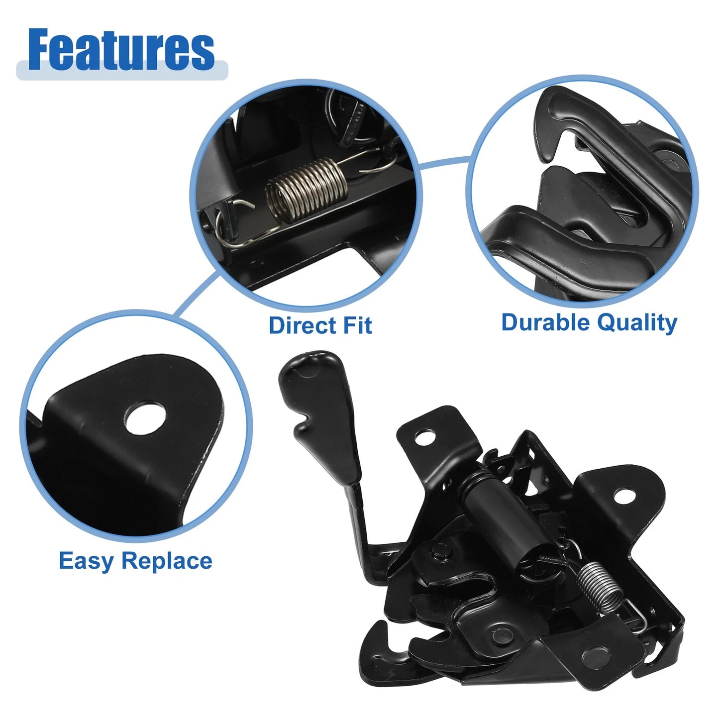 Hood Latch Assembly for Hyundai Accent (2012–2017) No. 81130-1R000
