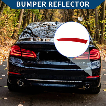 Bumper Reflector for BMW 535i GT (2014-2017) Red 1 Pcs Rear Right