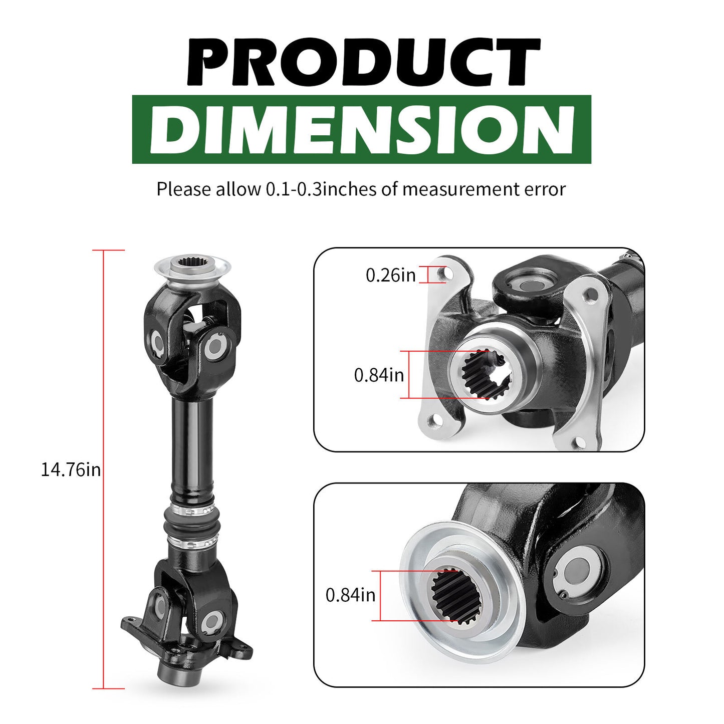 Rear Propeller Drive Shaft for Can-Am Renegade 800 4X4 (2007–2008)