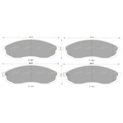 Wagner Front Disc Brake Pad Set for Nissan Maxima A32 3.0L VQ30DE (1995 - 1999)