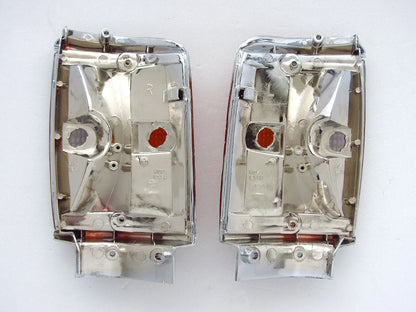 Chrome Corner Indicator Lights for 1983-1988 Toyota Hilux 4WD LN60 (2 x)