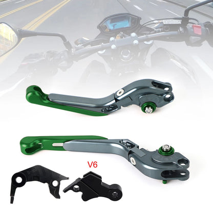 Adjustable Brake Clutch Levers for Yamaha XSR900 MT-09 (2024–2025) Green