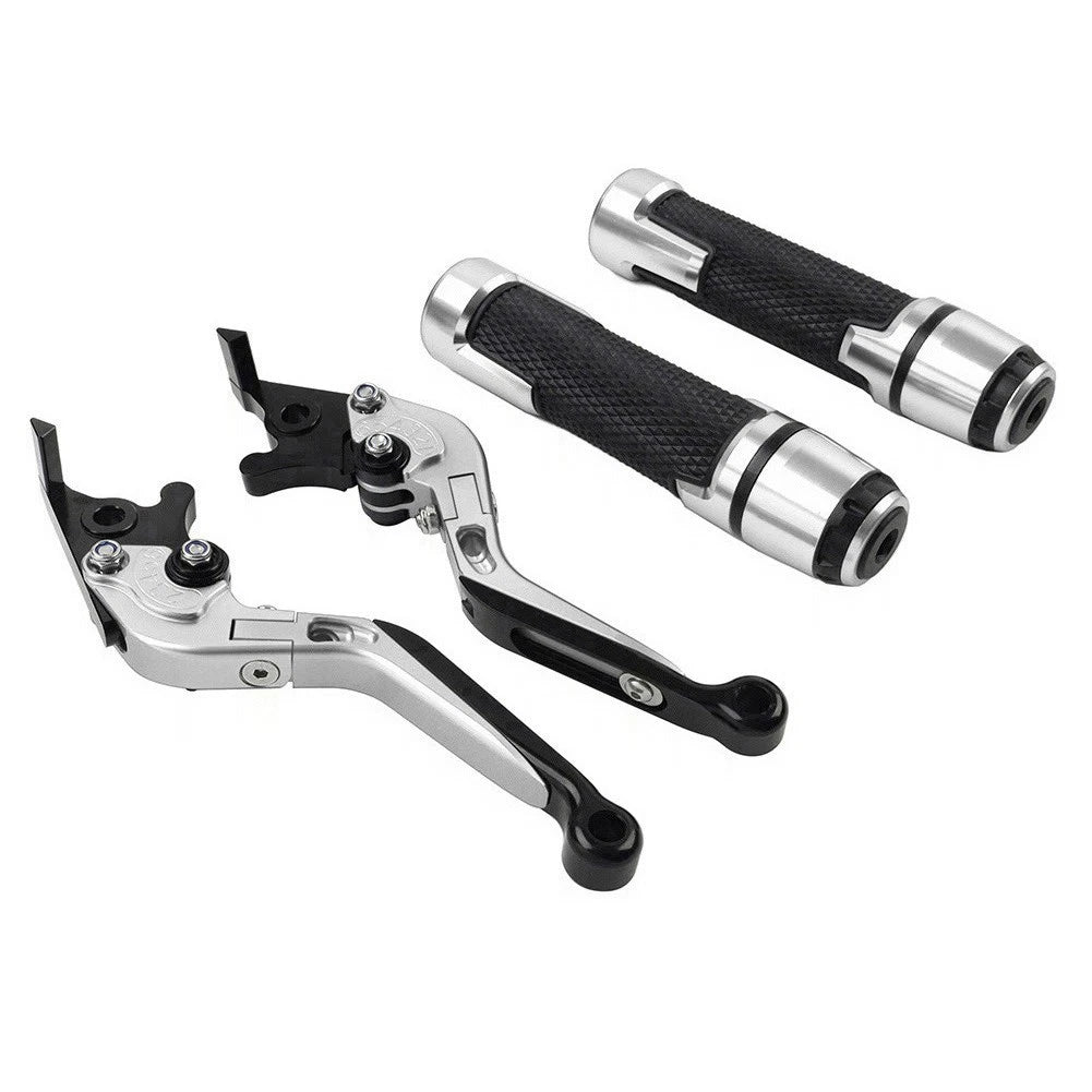 Adjustable Brake Clutch Lever Grip Set for Yamaha FZ MT-07 MT-09 (2014–2023)