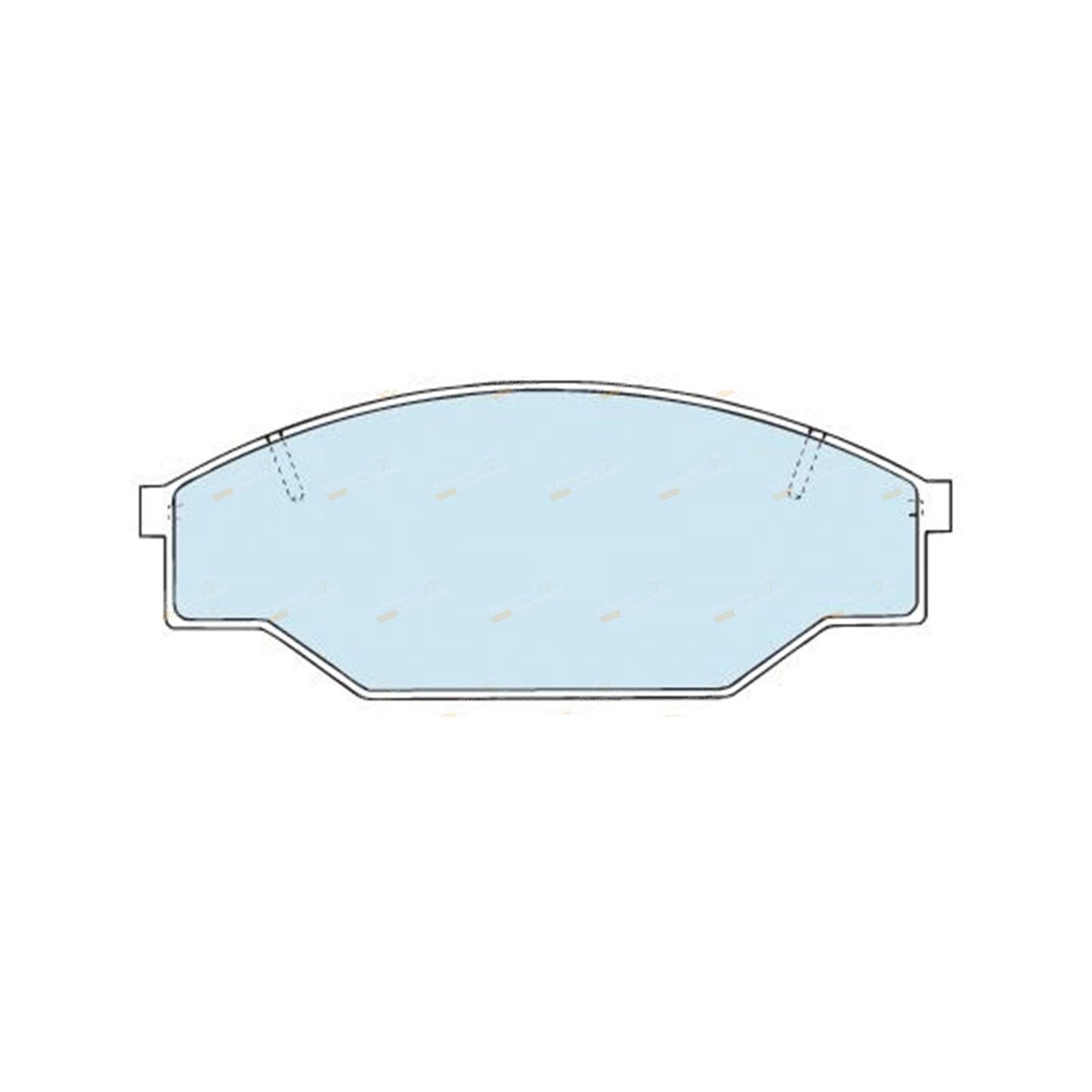 Set of 4 Front Disc Brake Pads for Toyota Hilux (1988–2005)