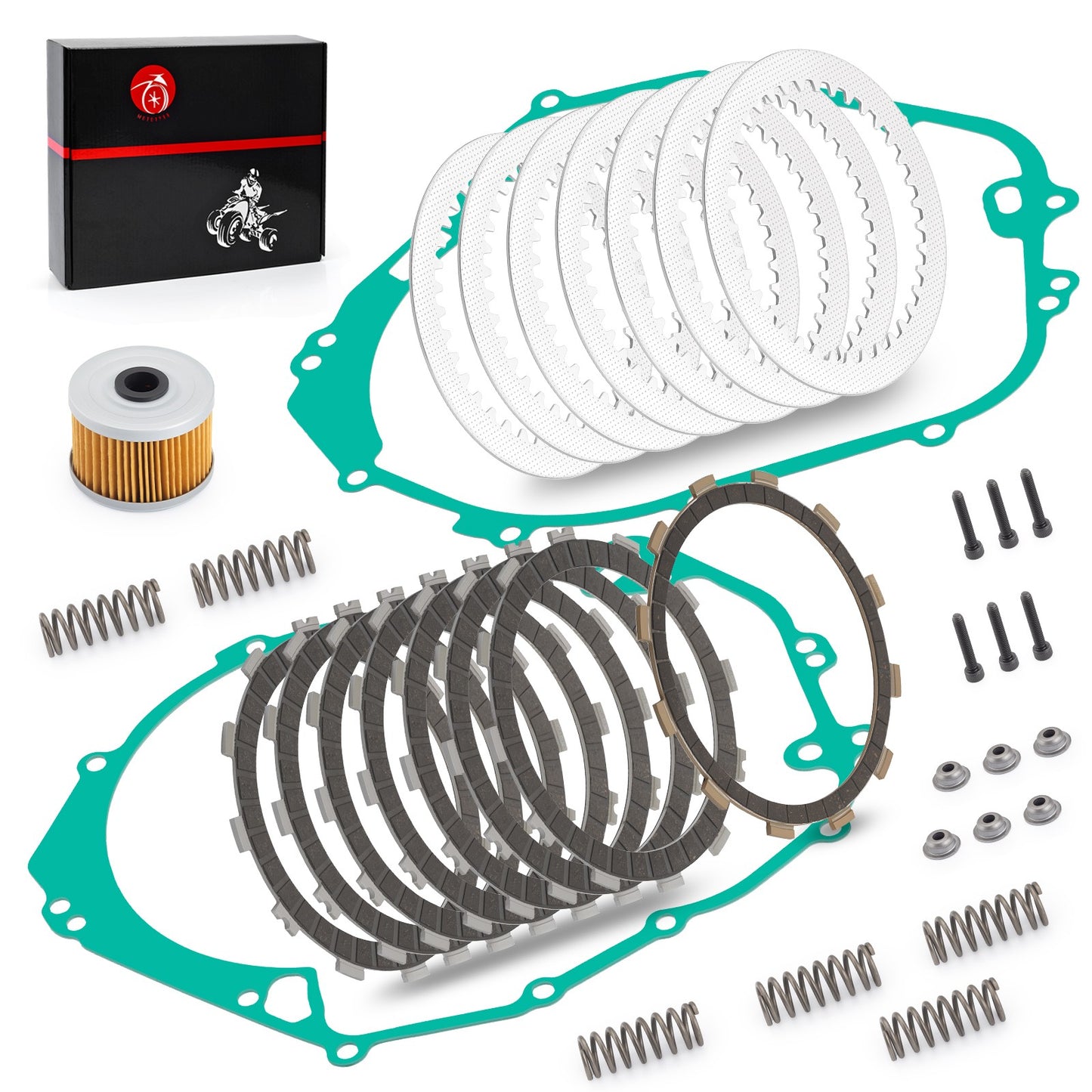 Clutch Plates Kit with Oil Filter for Polaris Predator 500 (2003–2007)
