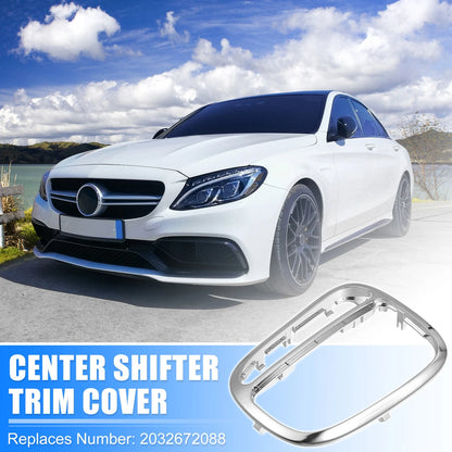 Chrome Shifter Trim Cover Panel No. 2032672088 for Mercedes Benz C240 CLK500 (2001–2005)