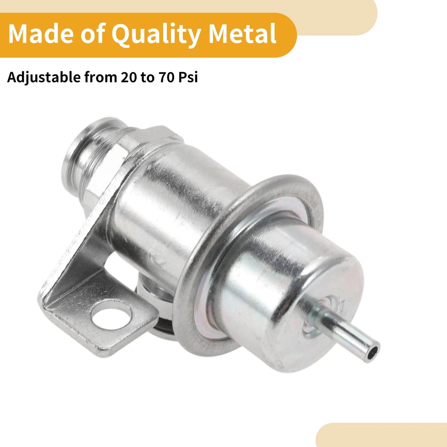 Fuel Pressure Regulator for Chevrolet S10 (1994–2000) No.FP10027 Metal 20-70 Psi