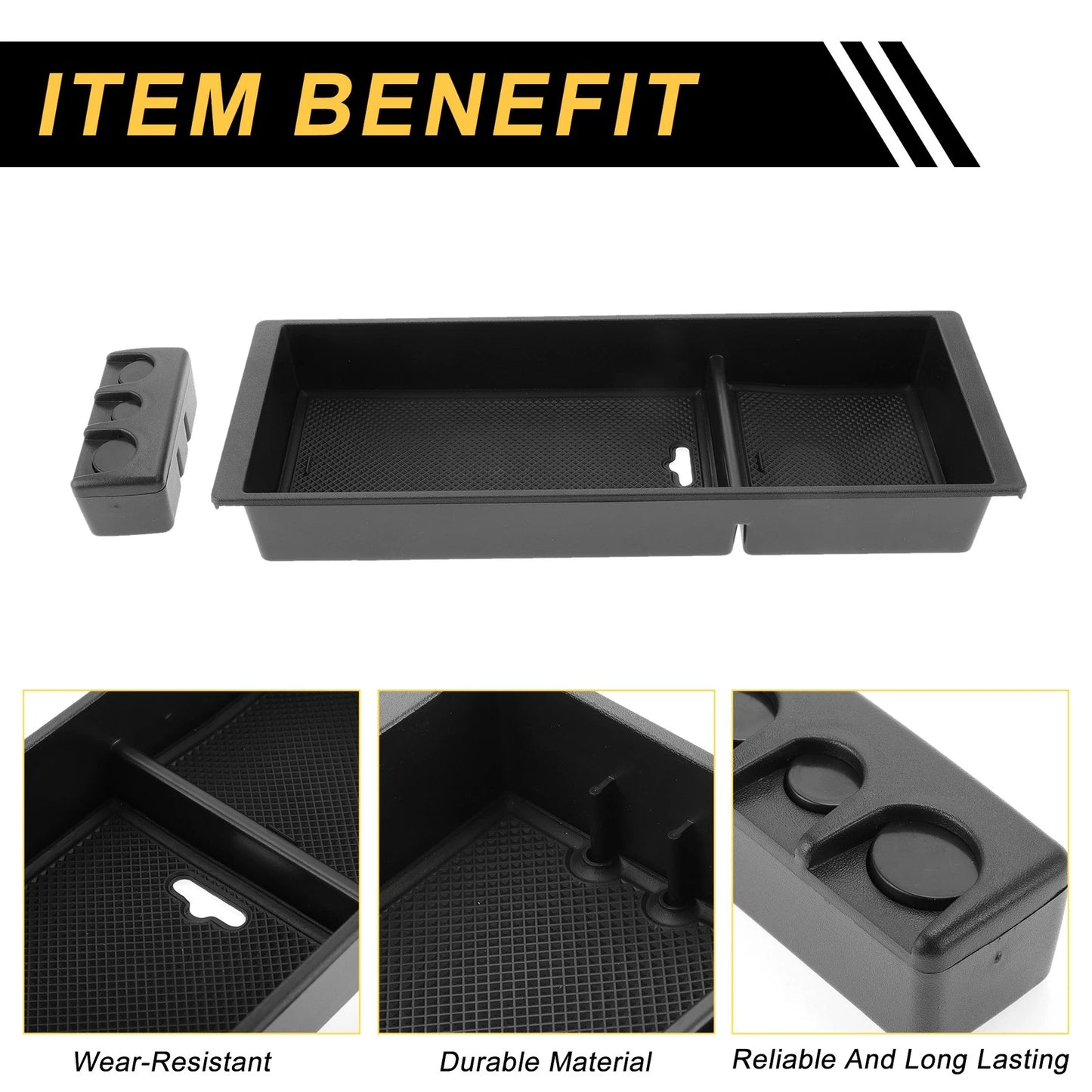 Center Console Armrest Organizer Tray for Ford F-150 (2015–2020)