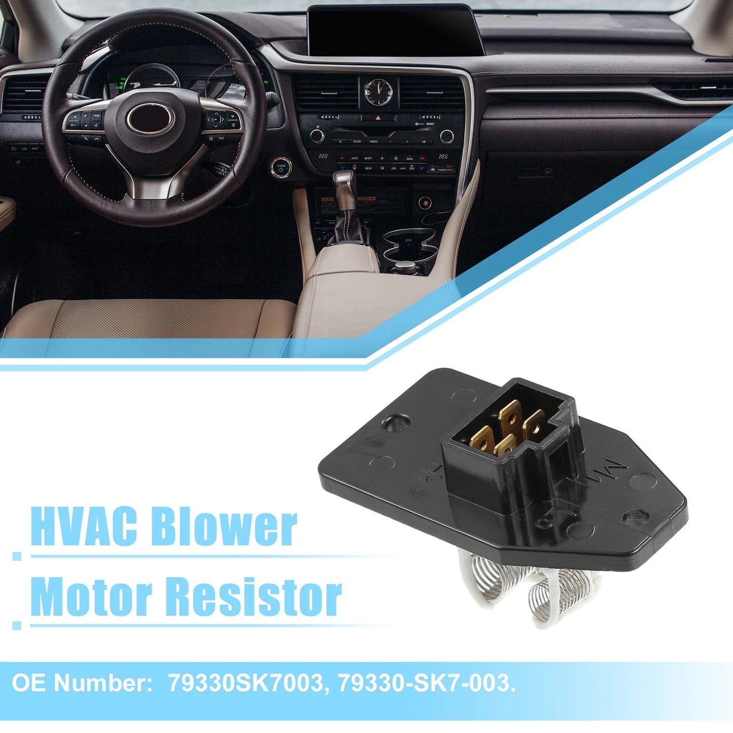 HVAC Blower Motor Resistor for Acura Integra (1990–1993)