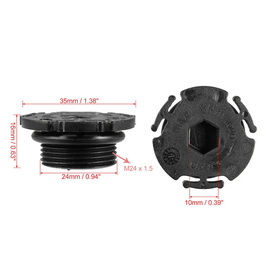 10 x ABS Engine Oil Drain Plug Replacement for BMW 320i (2013 - 2015)