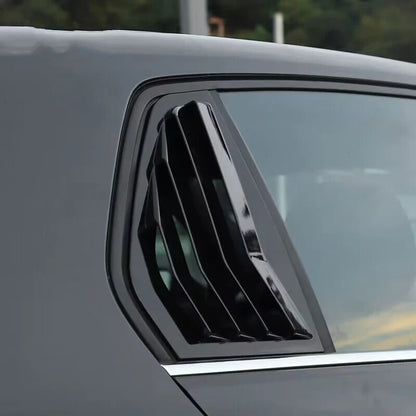 2 x Glossy Black Window Louver Scoop Cover Trim for VW Golf MK8 (2020–2023)