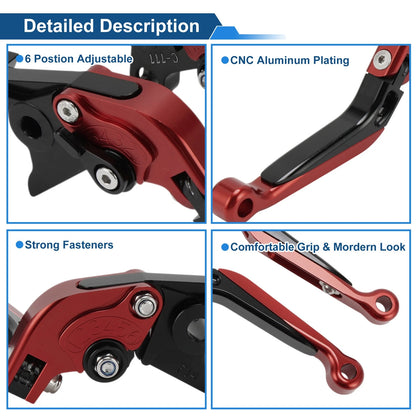 Adjustable Brake Clutch Lever for Kawasaki ZX7R/ZX7RR (1989–2003)