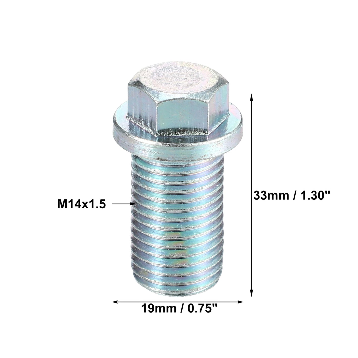 Set of 2 M14x1.5 Engine Oil Drain Plug with Washer A1119970330 for Mercedes-Benz