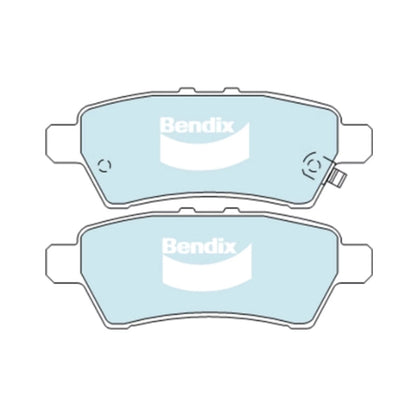 Set of 4 Bendix HD Rear Disc Brake Pads for Nissan Pathfinder (2005–2013)