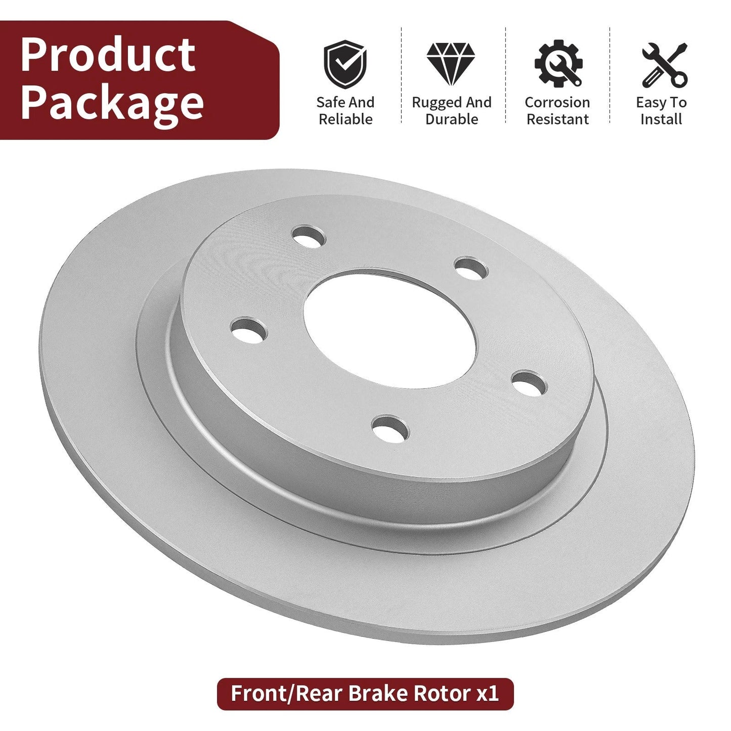 Front or Rear Brake Rotor for Polair Ranger XD 1500 Crew XD 1500 (2024–2025)