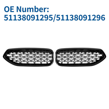 1 Pair Front Upper Bumper Grille for BMW Z4 G29 (2018–2024) Gloss Black