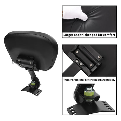 Plug-In Driver Rider Backrest for Harley Street Glide (1997 - 2025)