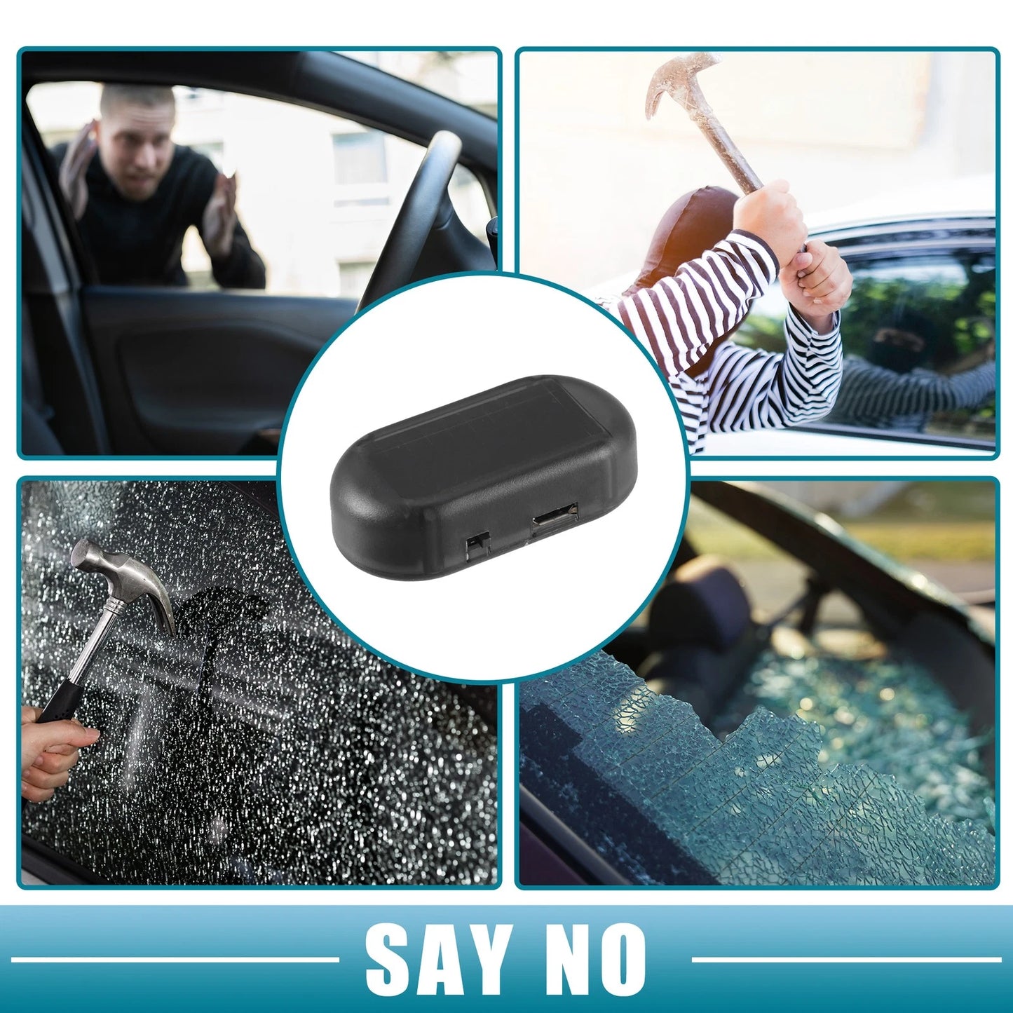 LED Interior Simulated Dummy Car Alarm Light for Universal Use