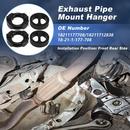 Set of 4 Exhaust Pipe Mount Hangers for BMW 3 5 6 7 Series (18211177708)