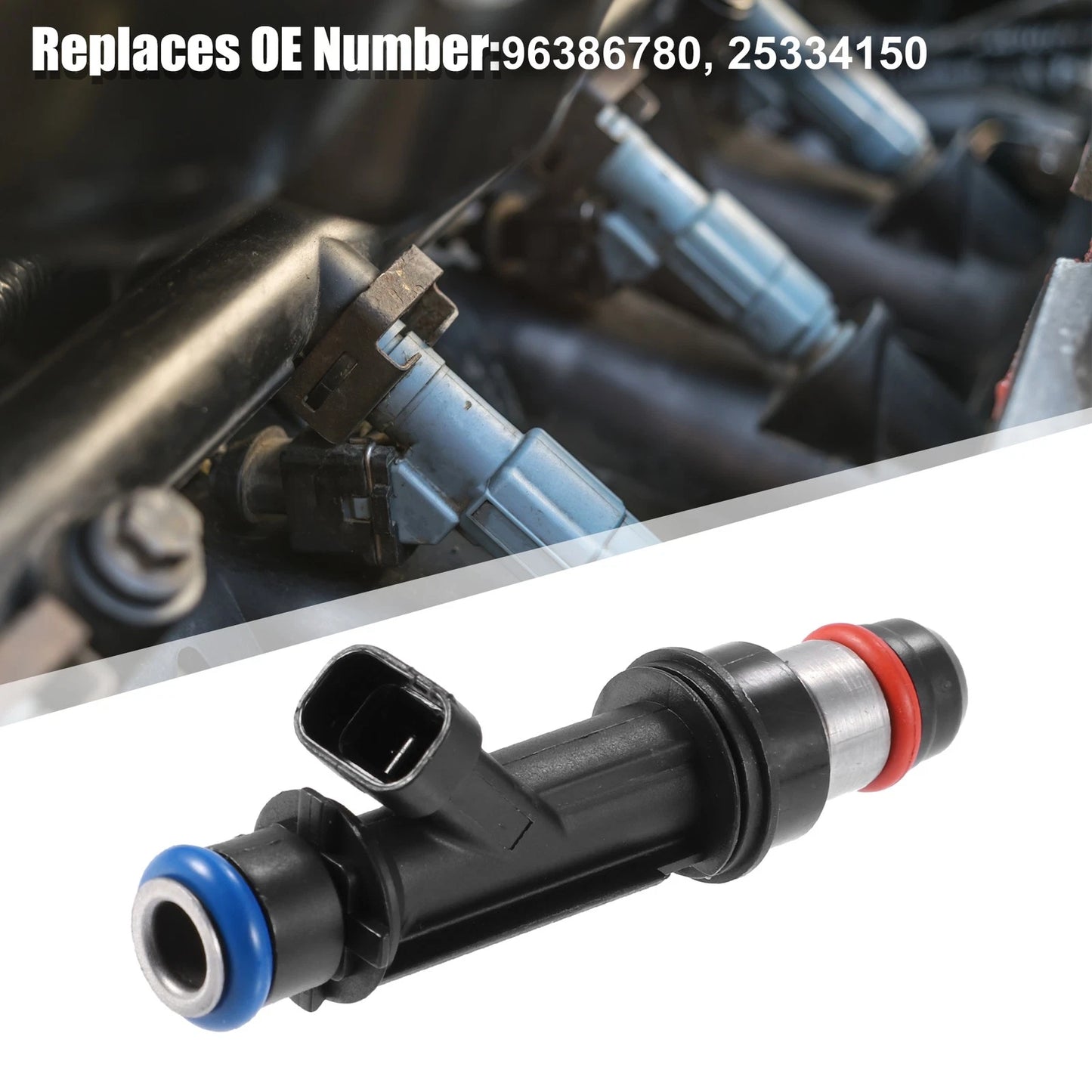 Set of 4 Fuel Injectors 96386780 25334150 832-11209 for Chevy Aveo (2004–2005)