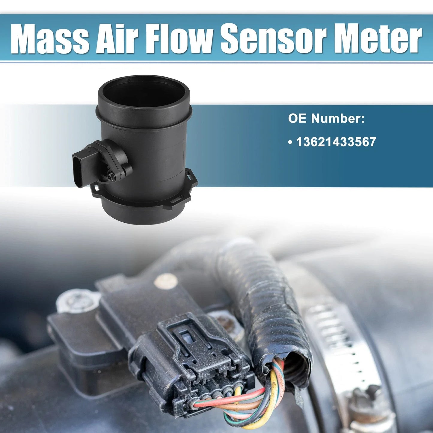 Mass Air Flow Sensor Meter for BMW 540i Base (1999 - 2003)