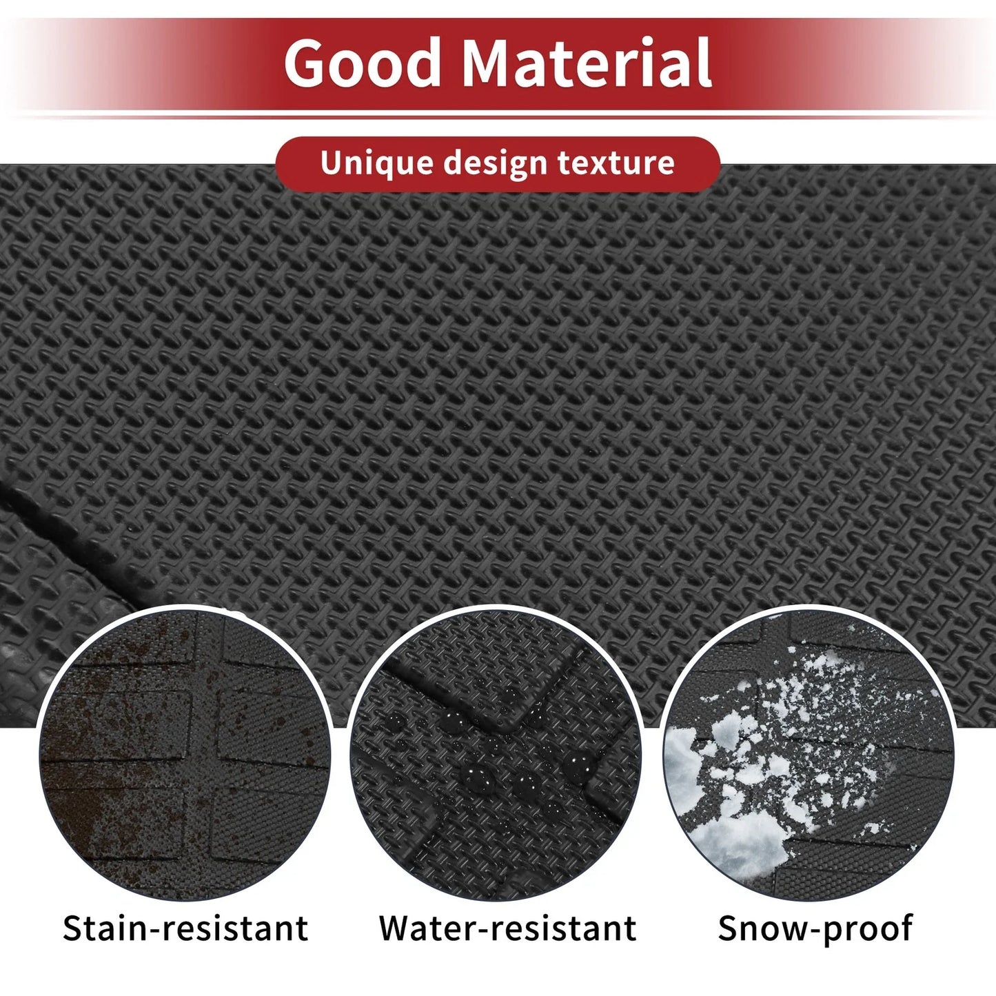 Cargo Liner Rear Trunk Mat for Honda Accord (2013-2017) Diamond Pattern TPE