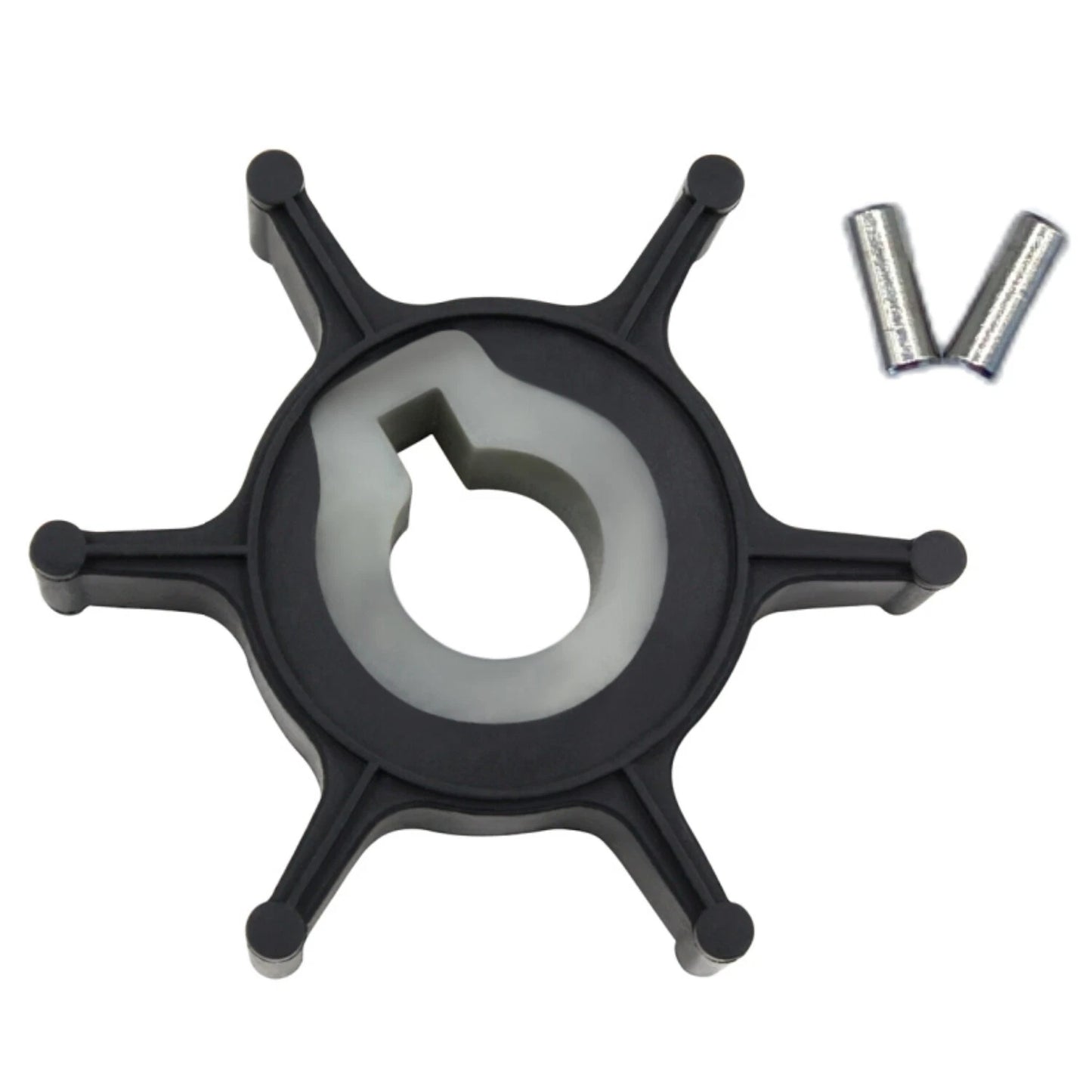 Water Pump Impeller and Pin for Yamaha Outboard (2hp 2-Stroke)