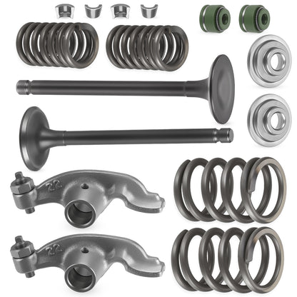Set of 4 Rocker and Intake Exhaust Valves for Honda CRF80F CRF100F (2004–2023)