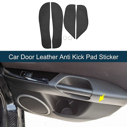 Black Leather Kick Pad Sticker for BMW X5 (2014-2018)