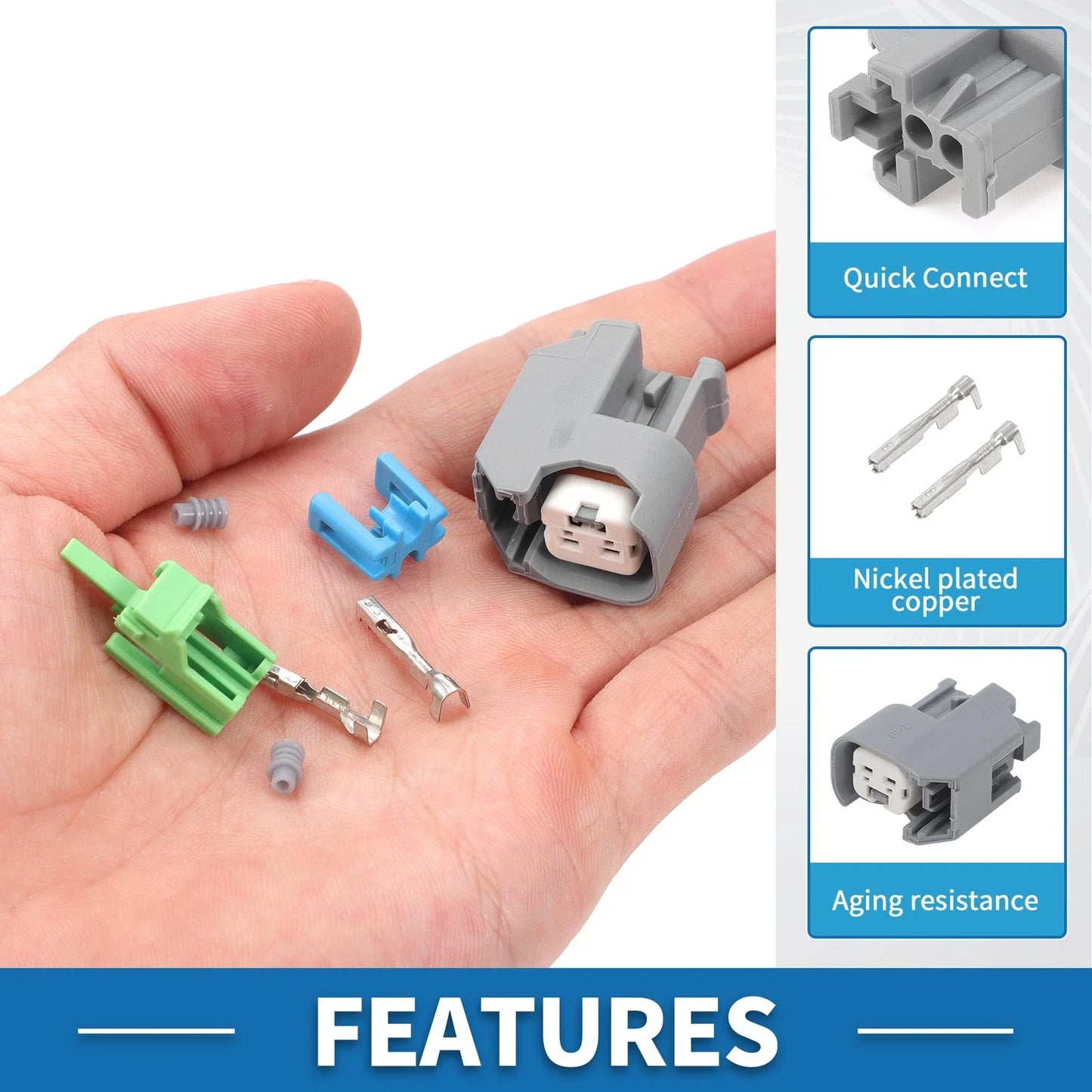 Fuel Injector Connector for Chevrolet EV6 - 1 Set Plastic Copper (2023)