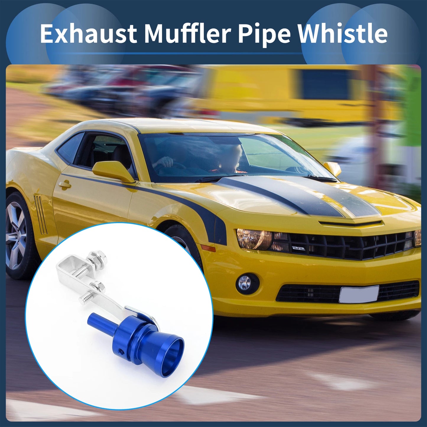 Turbo Sound Exhaust Muffler Pipe Whistle for Universal Fit (Set of 1)