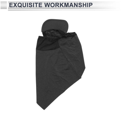 Half-Wrapped Triangular Scarf UV Face Shield Polyester Gray