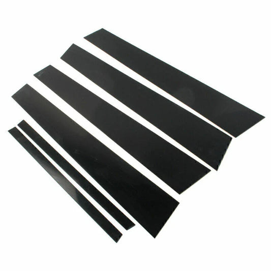 6 Pcs Car Door Trim Cover Kit Black Pillar Posts for Honda Accord (2008-2012)
