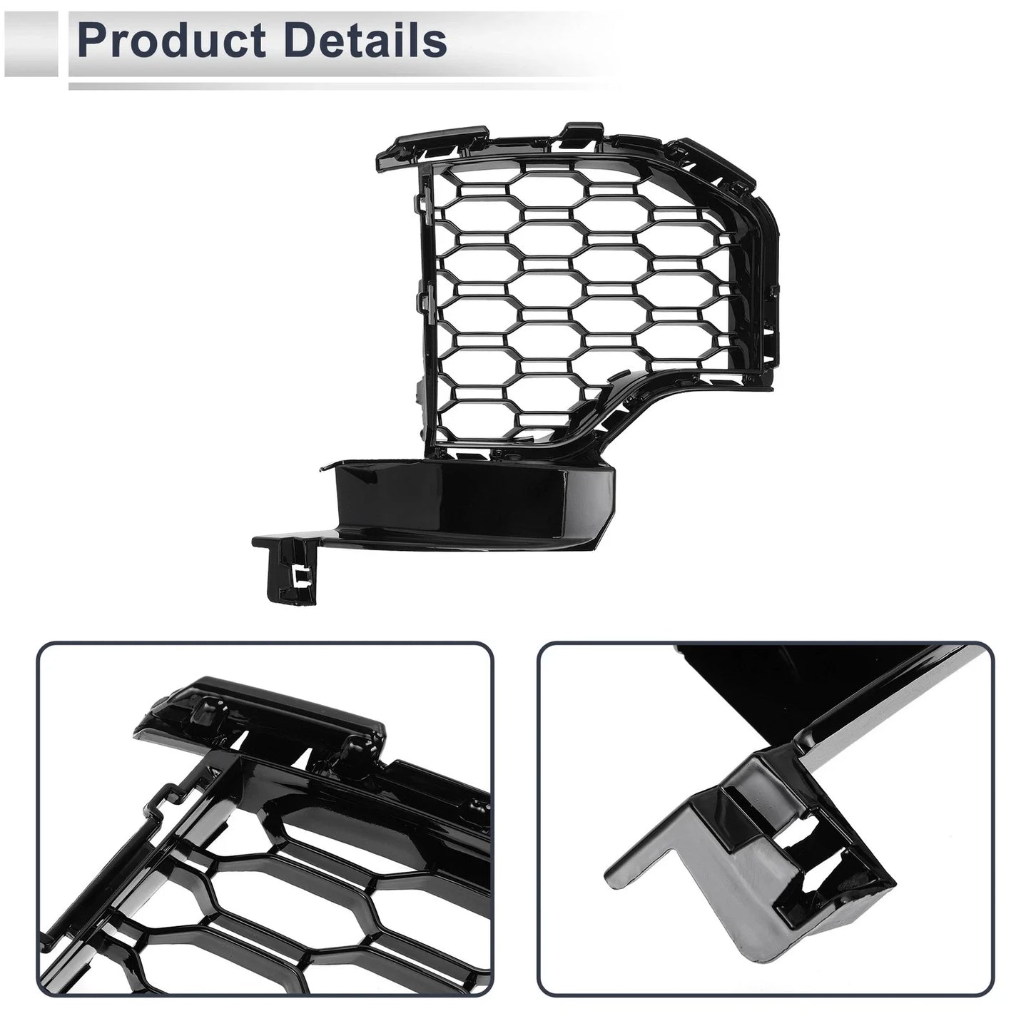 1x Front Left Fog Light Grill for BMW X5 Black (2019-2022)