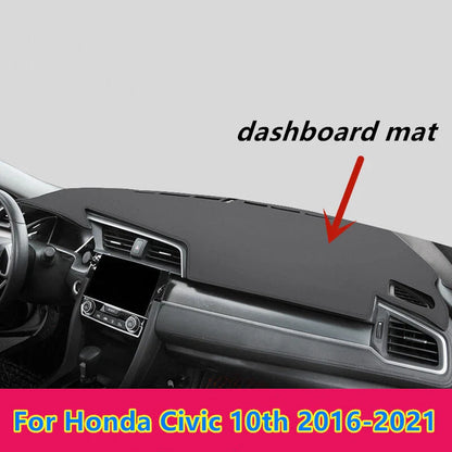 Leather / Car Dashboard Cover Dash Protector Mat Pad for Honda Civic (2006–2023)