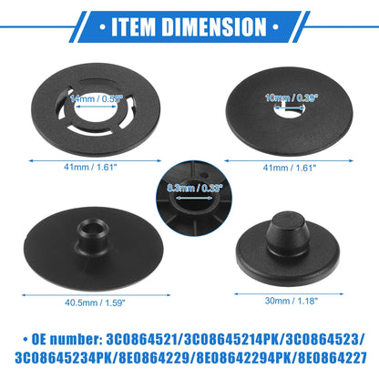 Kits Car Holder Retainer for Volkswagen Audi - Plastic Black