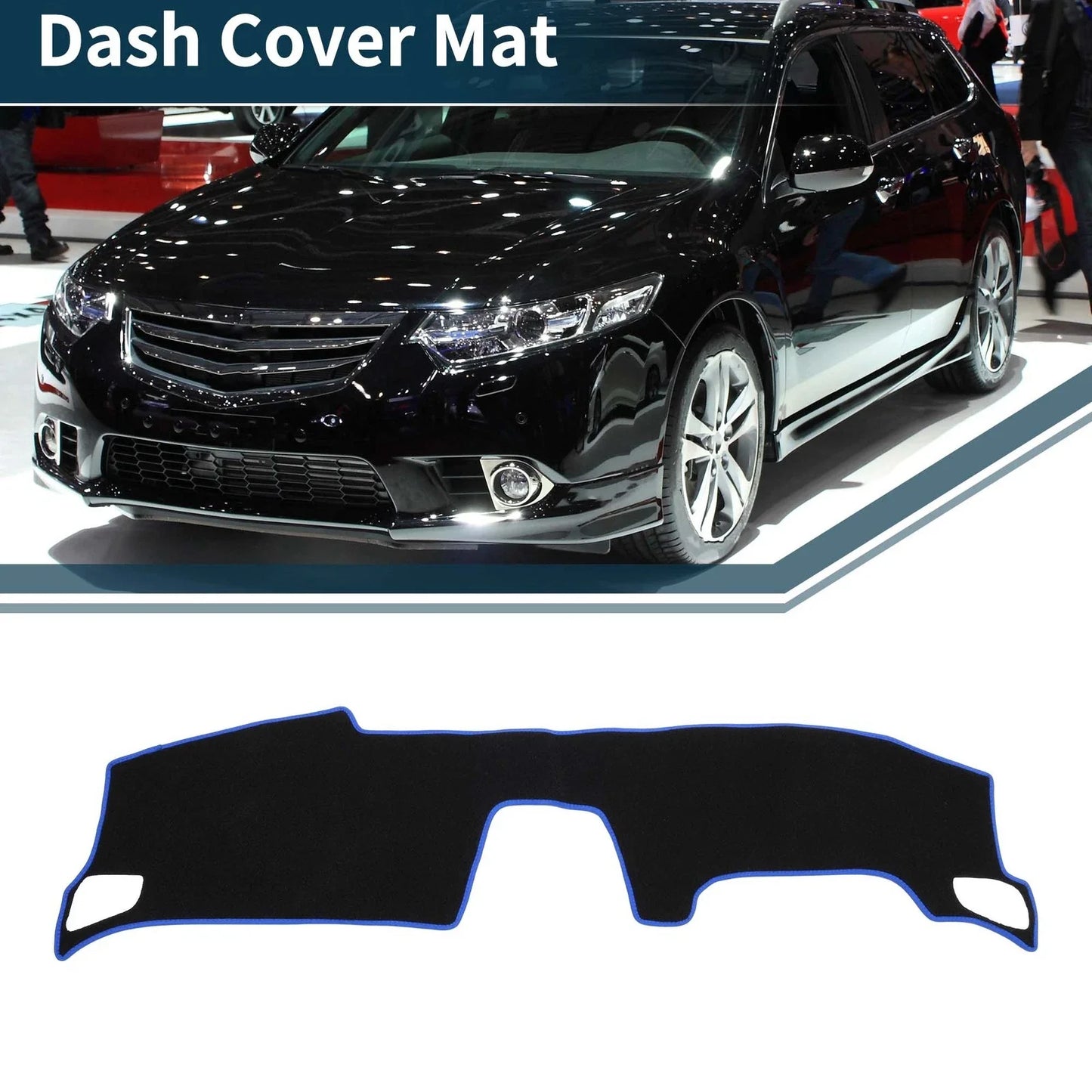 Dashboard Cover Mat for Honda Accord CY2 2024 Black Blue