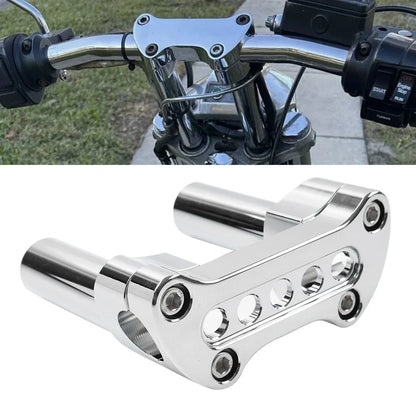 4" Chrome Handlebar Riser 1" Top Clamp for Harley Road Glide Softail (2001-2023)
