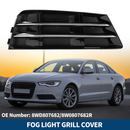Fog Light Grill for Audi A4 B9 (2016–2023) No. 8WD807682 Black Silver Tone
