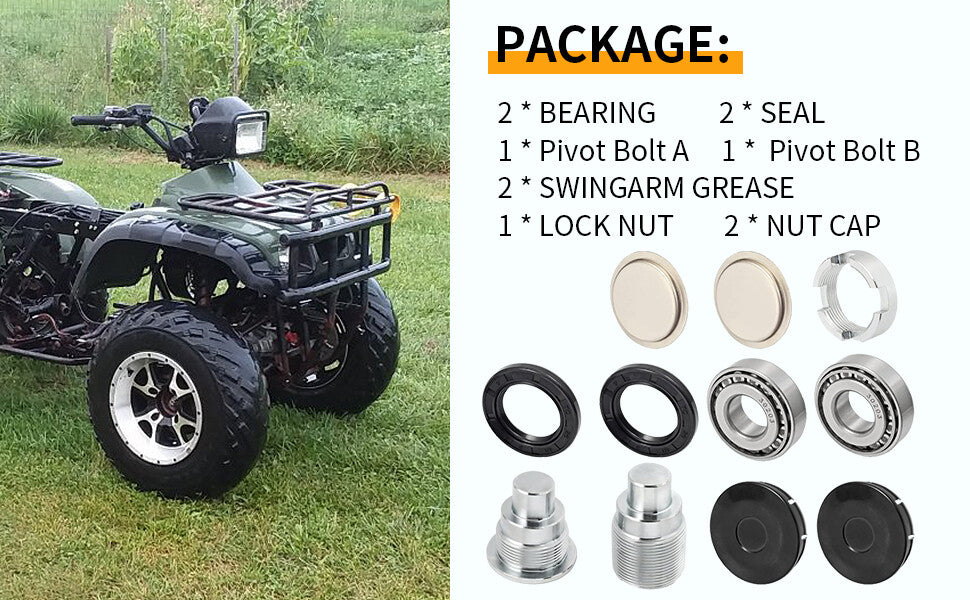 Swingarm Bearing Seal Rebuild Kit for Honda FourTrax 300 Rancher 350 (1995–2006)
