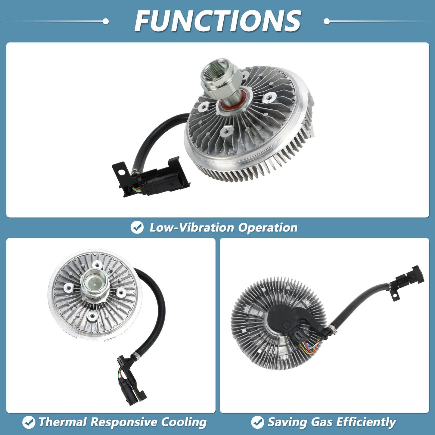 Engine Cooling Fan Clutch for Ford F-150 V8 6.2L (2011–2014) No.BC3Z8A616C