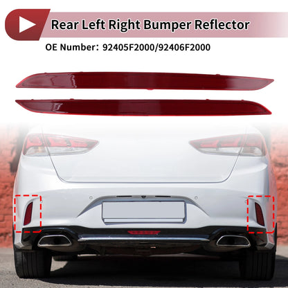 1 Pair Rear Bumper Reflectors for Hyundai Elantra (2017–2018) No. 92405F2000