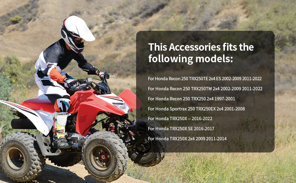 Rear Axle & Brake Drum Bearing Seals Kit for Honda Recon TRX250 (2002–2014)