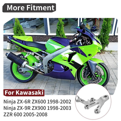 Right Foot Peg Step Mount Stay for Kawasaki Ninja ZX6R ZX9R ZZR600 (1998–2005)