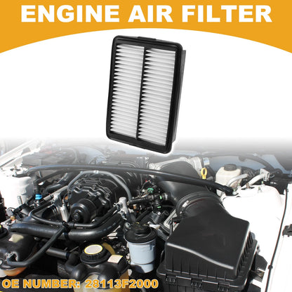 Car Engine Air Filter No. 28113F2000 for Kia Forte (2019–2024) 1 Pc