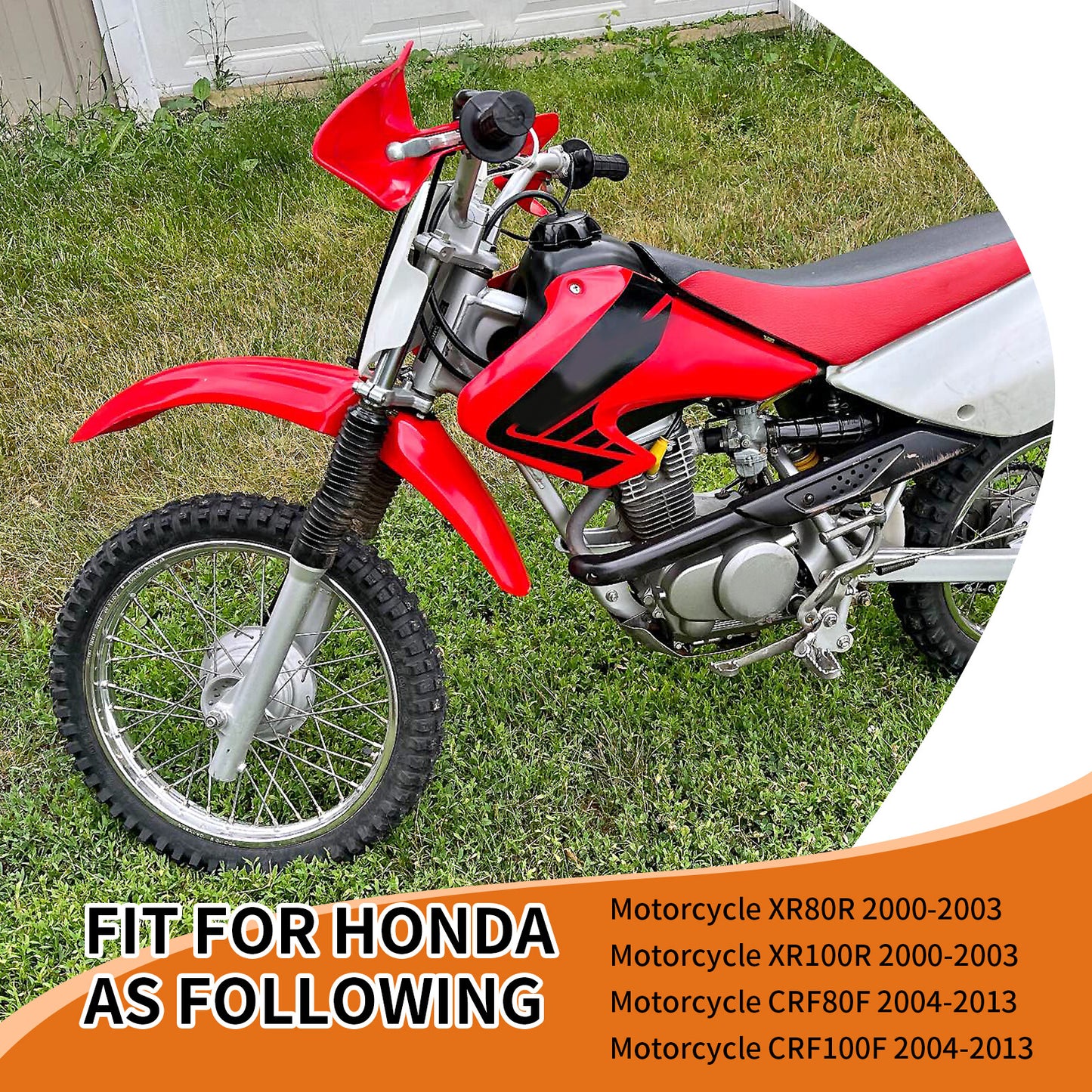 Rear Mud Flap Splash Guard for Honda XR80R XR100R CRF80F CRF100F (2000–2013)