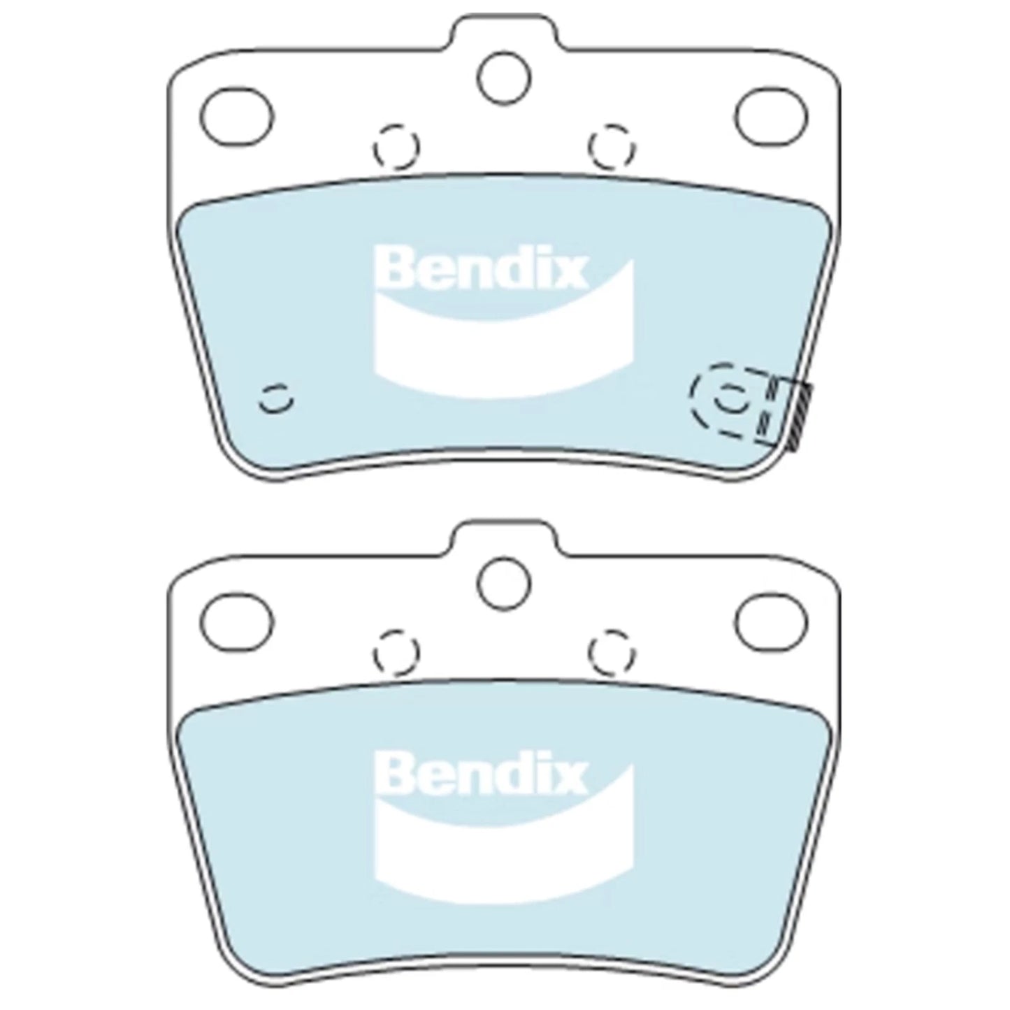 Rear Disc Brake Rotors with Bendix Pads for Toyota RAV4 (2000–2005)