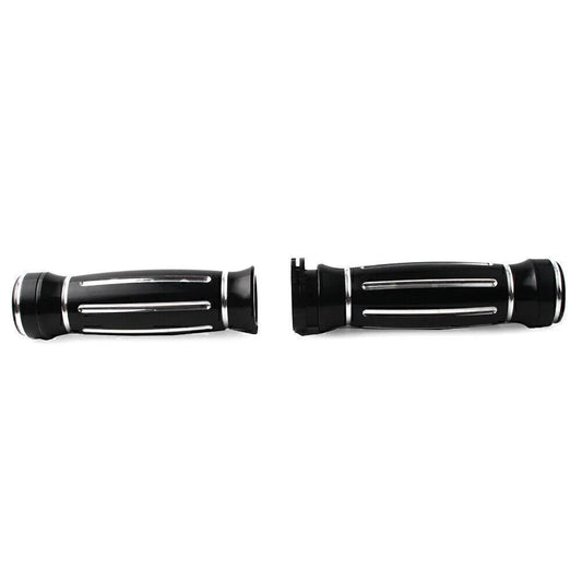 1" CNC Handle Bar Hand Grips for Harley Touring