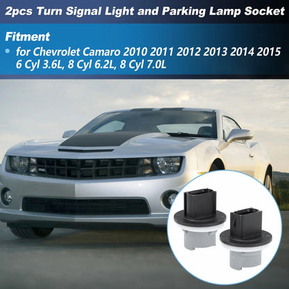 2X Turn Signal Light & Parking Lamp Socket for Chevrolet Camaro (2010–2015)