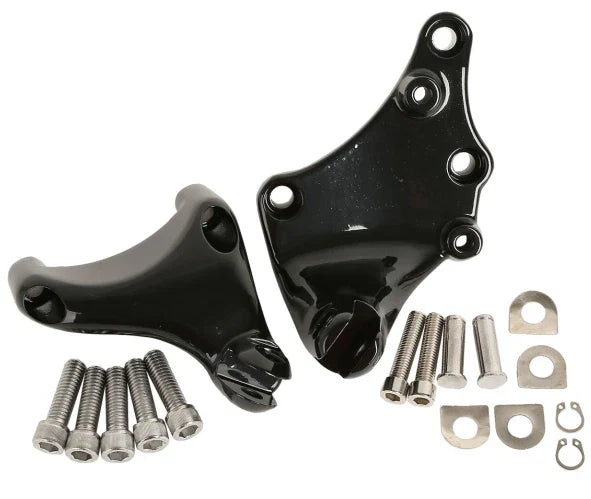 Black Rear Footpeg Mount Bracket for Harley Sportster (2014-2022)